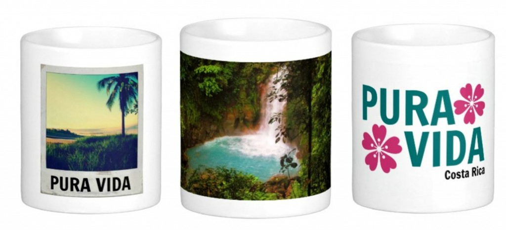 Set Of Three Costa Rica Coffee Mugs